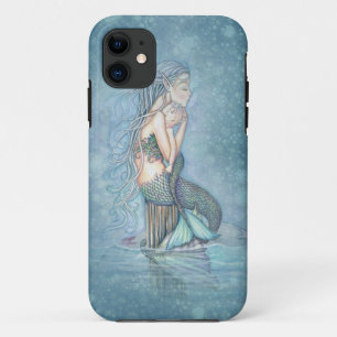 Meerjungfrau-Mutter-und-Baby-Fantasy-Art-iPhone-Hü Case-Mate iPhone Hülle