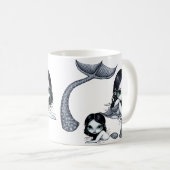 "Meerjungfrau-Mutter-und Kinder" Tasse (VorderseiteRechts)