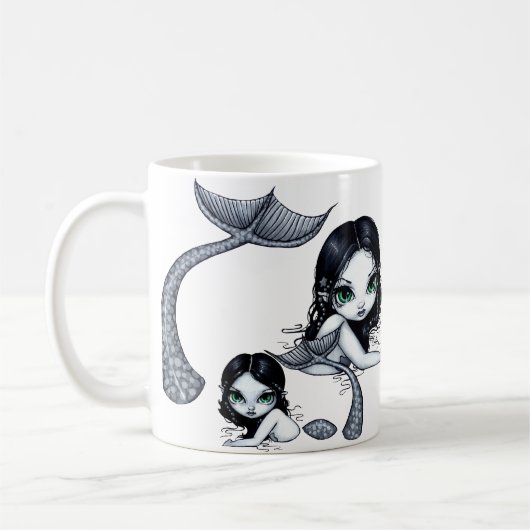 "Meerjungfrau-Mutter-und Kinder" Tasse (Links)