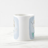 Meerjungfrau Narwhal Seestrand-Ozean-Grafik-Tasse Kaffeetasse (Mittel)