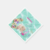 Meerjungfrau Niedlich Napkins Serviette (Ecke)