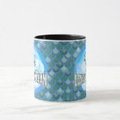 Meerjungfrau Niedliche Liebe Ozean BLUE Tasse (Zentrum)