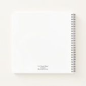 Meerjungfrau-Notebook mit Gedicht "In einem Meerju Notizblock (Rückseite)