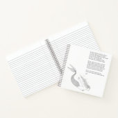 Meerjungfrau-Notebook mit Gedicht "Wenn ich eine M Notizblock (Innenseite)
