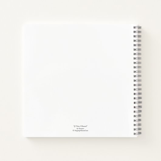 Meerjungfrau-Notebook mit Gedicht "Wenn ich eine M Notizblock (Rückseite)