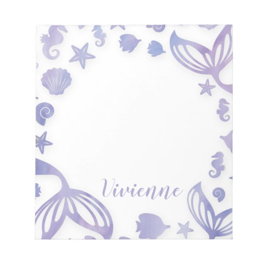 Meerjungfrau Notizblock (Vorderseite)