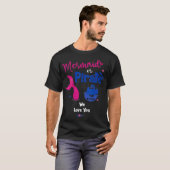 Meerjungfrau oder Pirate Wir Liebe Sie Geschlecht T-Shirt (Vorne ganz)