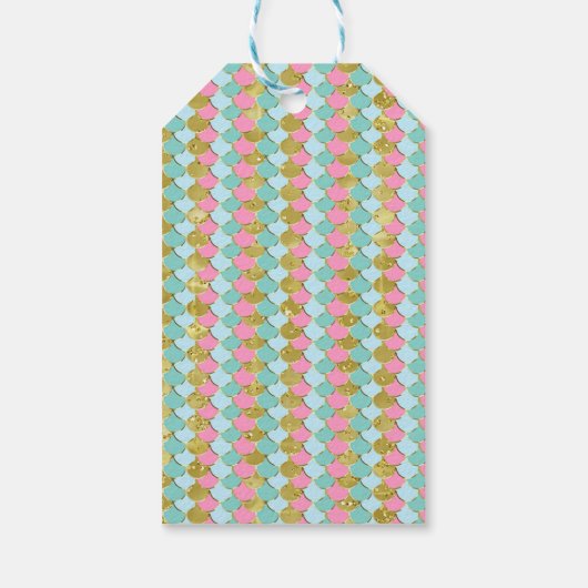 Meerjungfrau oder unter dem Meeresschutzschild Geschenkanhänger (Rückseite)