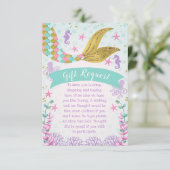 Meerjungfrau oder unter der Hochseeschiffskarte Einladung (Stehend Vorderseite)