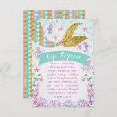 Meerjungfrau oder unter der Hochseeschiffskarte Einladung (Vorne/Hinten)