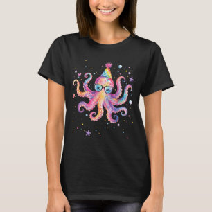 Meerjungfrau Oktopus Geburtstag Sommer passende Aq T-Shirt