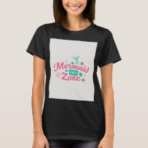 Meerjungfrau Only Zone Grafik Frauen T-Shirt