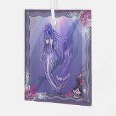 Meerjungfrau Ornament Aus Glas (Vorderseite links)