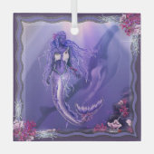 Meerjungfrau Ornament Aus Glas (Vorderseite)