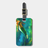 Meerjungfrau, Ozean, Fantasie, wenig, Fisch Gepäckanhänger (Vorderseite vertikal)