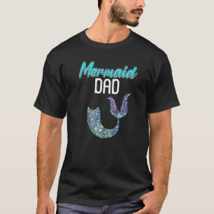 Meerjungfrau Papa Daddy Vater Tag Fisch Schwanz Ge T-Shirt