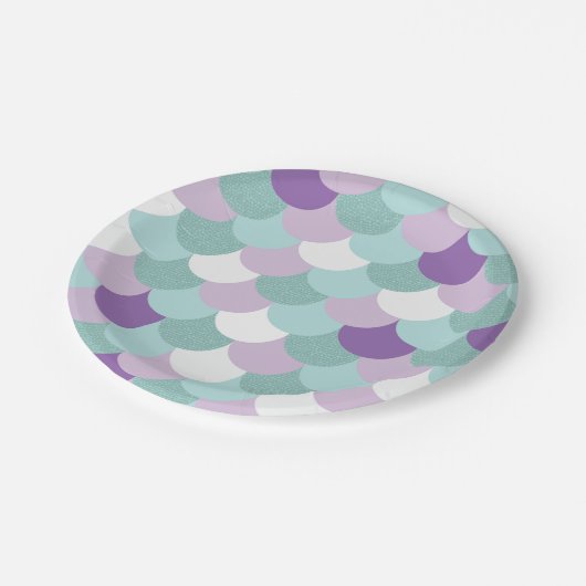 Meerjungfrau-PapierTeller Pappteller (Schrägansicht)