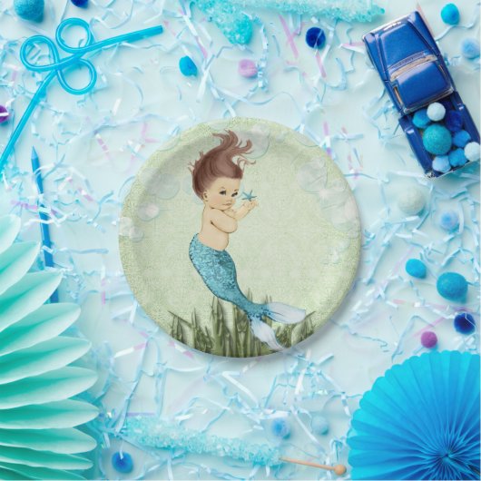 Meerjungfrau-PapierTeller Pappteller (Party)