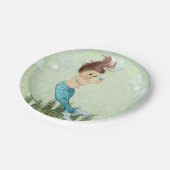 Meerjungfrau-PapierTeller Pappteller (Schrägansicht)