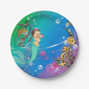 Meerjungfrau Pappteller