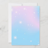 Meerjungfrau-Party Einladung für Mädchen (Rückseite)