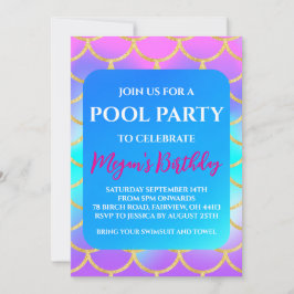 Meerjungfrau-Party Einladungen