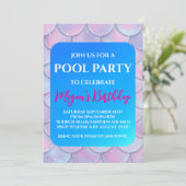 Meerjungfrau-Party Einladungen (Stehend Vorderseite)