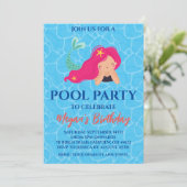 Meerjungfrau-Party Einladungen (Stehend Vorderseite)