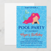 Meerjungfrau-Party Einladungen (Vorne/Hinten)