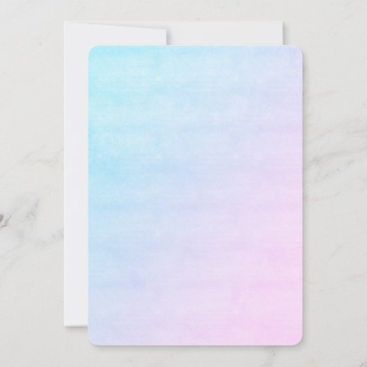 Meerjungfrau Party Mermaids Schwanz unter der Meer Einladung (Rückseite)