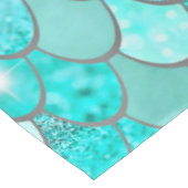 Meerjungfrau-Party-Tischdecke Tischdecke (Schrägansicht)