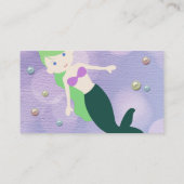 Meerjungfrau-Perlen Visitenkarte (Rückseite)