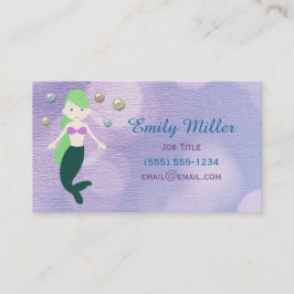 Meerjungfrau-Perlen Visitenkarte