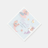 Meerjungfrau-Pool Sommer Mädchen Geburtstagsfeier Serviette (Ecke)