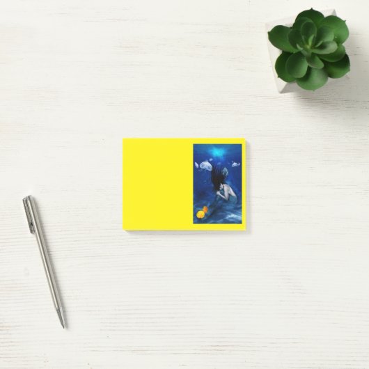Meerjungfrau Post-it Klebezettel (Büro)