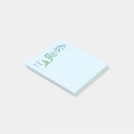 Meerjungfrau-Post-Itanmerkungen Post-it Klebezettel (angewinkelt)