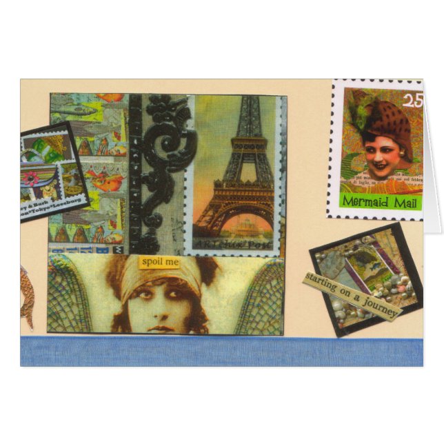 Meerjungfrau-Post-Karte (Vorderseite (Horizontal))