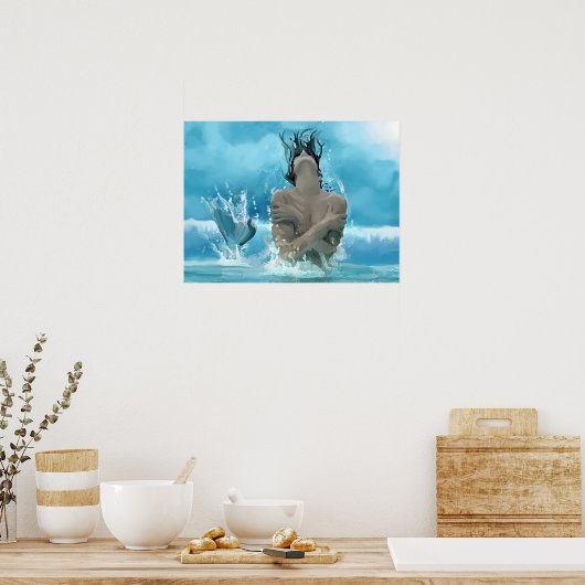 Meerjungfrau Poster (Küche)