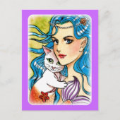 Meerjungfrau Postkarte (Vorderseite)