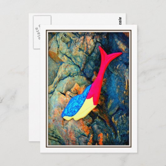 Meerjungfrau Postkarte (Vorne/Hinten)