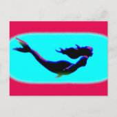 Meerjungfrau Postkarte (Vorderseite)