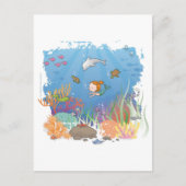 Meerjungfrau Postkarte (Vorderseite)