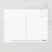 Meerjungfrau Postkarte (Rückseite)