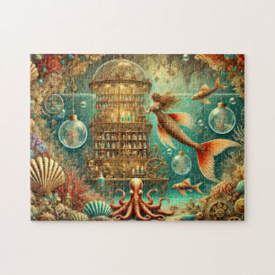 Meerjungfrau-Potionsshop Unterwasser-Steampunk-Apo Puzzle