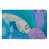 Meerjungfrau Prinzessin, Unterwasserfantasie, Rosa Magnet (Horizontal)