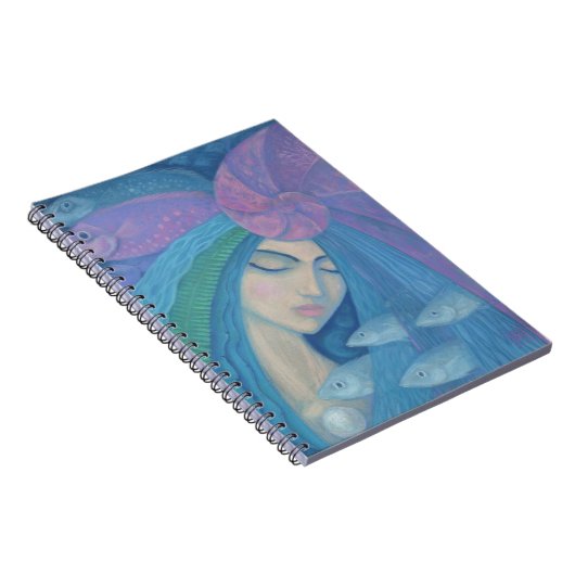 Meerjungfrau Prinzessin, Unterwasserfantasie, Rosa Notizblock (Rechte Seite)