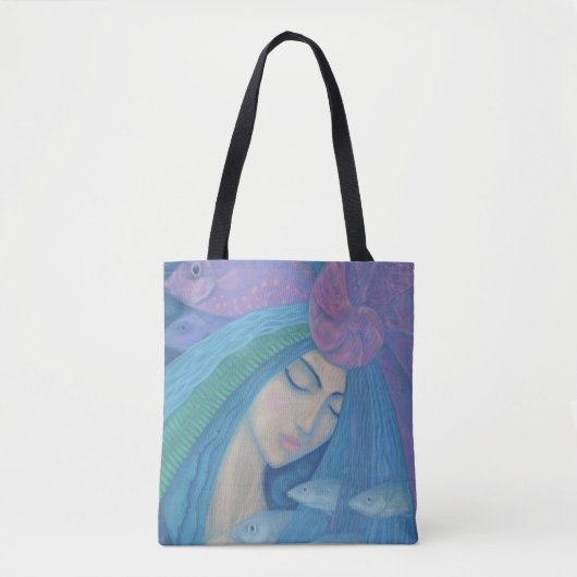 Meerjungfrau Prinzessin, Unterwasserfantasie, Rosa Tasche (Vorderseite)