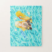 Meerjungfrau Puzzle (Vertikal)