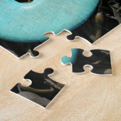 Meerjungfrau-Puzzle mit blauem Schwanz Puzzle (Seite)