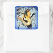 Meerjungfrau Quadratischer Aufkleber (Tasche)